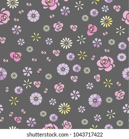 Background of gentle flowers.vector illustration