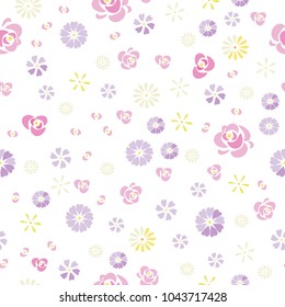Background of gentle flowers.vector illustration