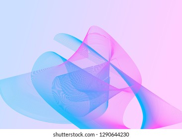 Background with gently blue waves. Abstract purple and blue waves. Abstract background with blue fill.