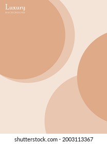 Background geometric abstract of circle luxury colors. Vector layout design