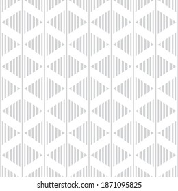 Diseño abstracto geométrico de fondo en color gris. Patrón inmaculado de estilo moderno de mediados de siglo. Formas de rayas. Ilustración vectorial. 