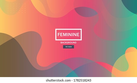 Vector femenino abstracto geométrico de fondo