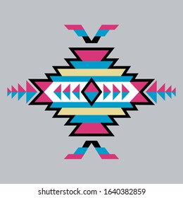 Background geometric abstract, graphic vector art, tribal. 