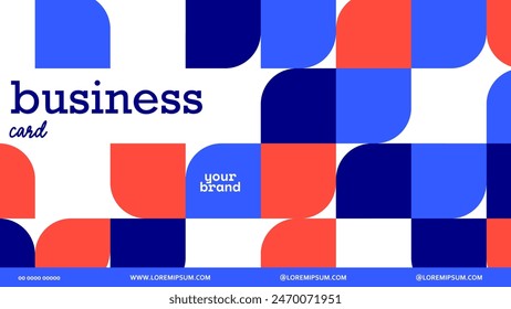 Background geometric abstract pattern for business card cover design. vector illustration