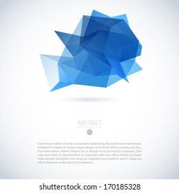 background geometric abstract triangle blue logo abstract vector modern background with 3d triangle object background geometric abstract triangle blue logo line white star colourful scene colorful dig