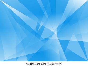 Background Geometric Blue Crystals Triangle Shape Vector
