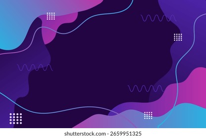 Fondo geométrico degradado colorido azul y púrpura