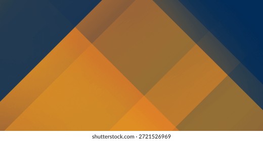 Fondo geométrico azul oscuro y naranja tema cuadrado se superponen arte de textura