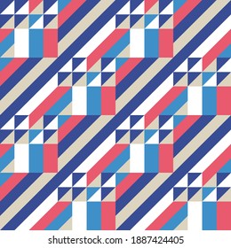 Diseño geométrico de fondo. Resumen de un patrón impecable. Rayas diagonales. Cartel de concepto. Ilustración vectorial. 