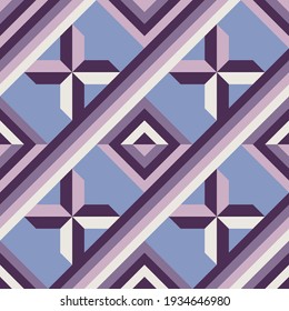 Background geometric design. Abstract seamless pattern. Diagonal stripes and crosses. Concept banner. Vector illustration. 
