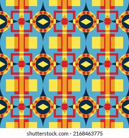 Background geometric design with Abstract seamless pattern vector illustration.