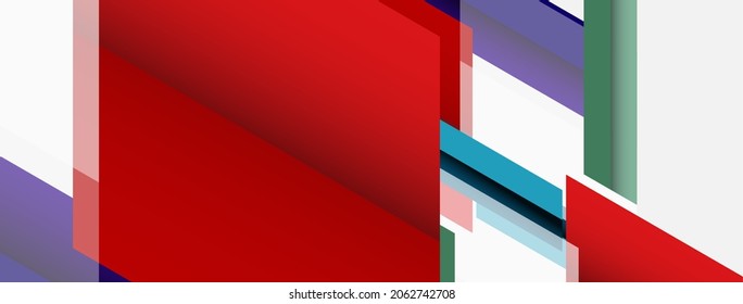Background. Geometric diagonal square shapes and lines abstract composition. Vector illustration for wallpaper banner background or landing page
