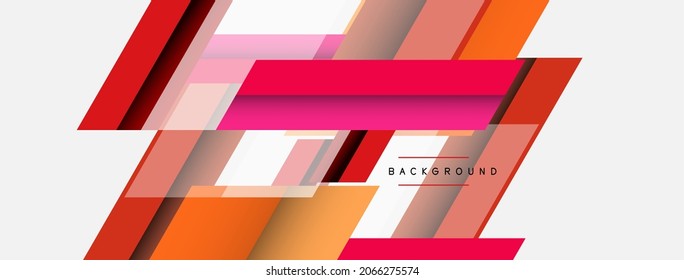 Background. Geometric diagonal square shapes and lines abstract composition. Vector illustration for wallpaper banner background or landing page