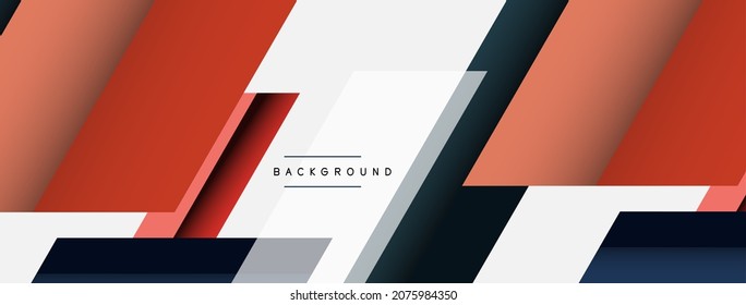 Background. Geometric diagonal square shapes and lines abstract composition. Vector illustration for wallpaper banner background or landing page