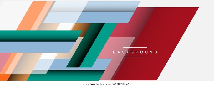 Antecedentes. Formas cuadradas diagonales geométricas y líneas de composición abstracta. Ilustración vectorial para fondo de banner de fondo o página de aterrizaje de papel tapiz