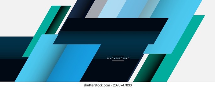 Background. Geometric diagonal square shapes and lines abstract composition. Vector illustration for wallpaper banner background or landing page