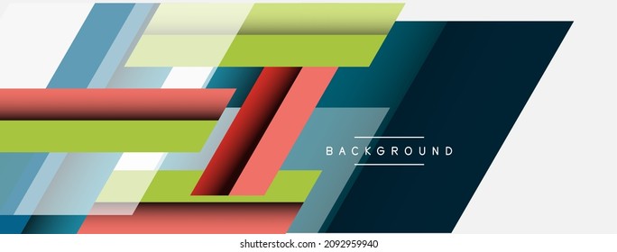 Background. Geometric diagonal square shapes and lines abstract composition. Vector illustration for wallpaper banner background or landing page
