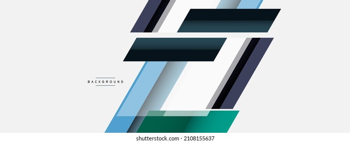 Background. Geometric diagonal square shapes and lines abstract composition. Vector illustration for wallpaper banner background or landing page