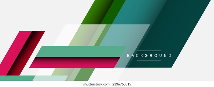 Antecedentes. Formas cuadradas diagonales geométricas y líneas de composición abstracta. Ilustración vectorial para fondo de banner de fondo o página de aterrizaje de papel tapiz