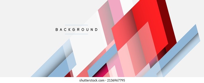 Antecedentes. Formas cuadradas diagonales geométricas y líneas de composición abstracta. Ilustración vectorial para fondo de banner de fondo o página de aterrizaje de papel tapiz