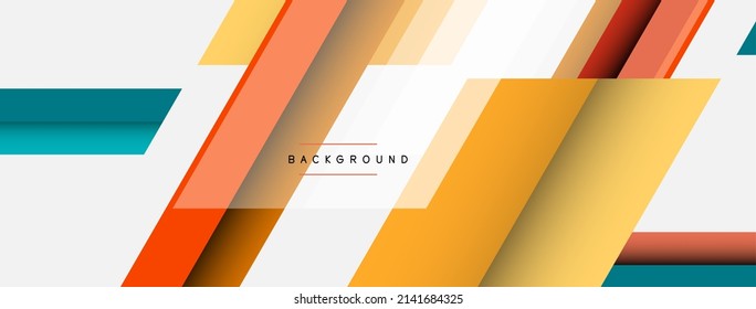 Background. Geometric diagonal square shapes and lines abstract composition. Vector illustration for wallpaper banner background or landing page