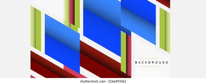 Background. Geometric diagonal square shapes and lines abstract composition. Vector illustration for wallpaper banner background or landing page