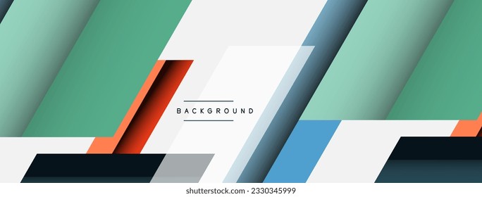 Background. Geometric diagonal square shapes and lines abstract composition. Vector illustration for wallpaper banner background or landing page