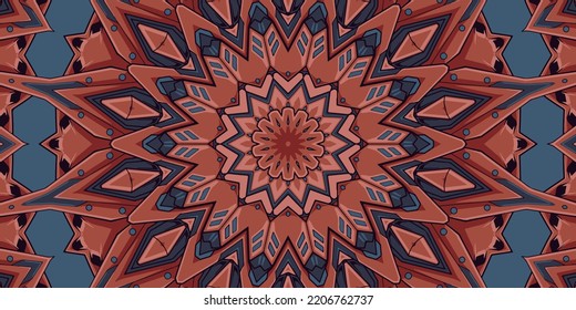 Background with geometric elements circle lace ornament