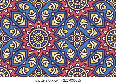 background with geometric elements with colour textile design