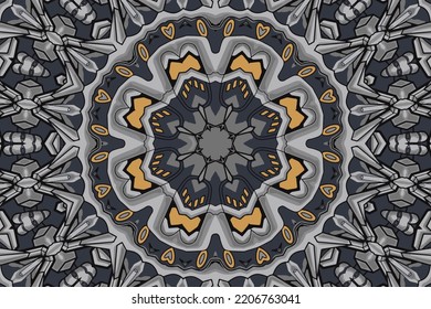 Fondo con elementos geométricos Ornamento floral vintage