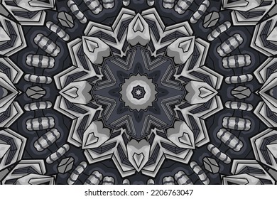 Fondo con elementos geométricos Ornamento floral vintage