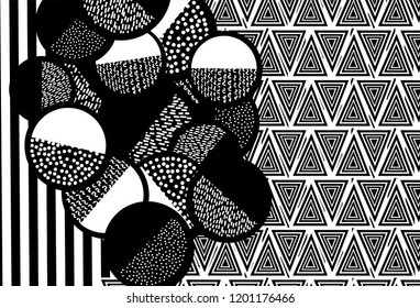 Background with geometric figures. Vector illustration.