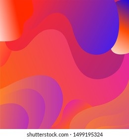 background geometric Fluid shapes colorful.vector