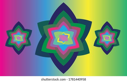 Resumen De Colores De Gradación Geométrica De Fondo. Gradación Geométrica de la moda abstracta. Estilo gráfico para papel de pared, envoltura, tela, diseño de fondo, ropa, otra producción de impresión. Vector