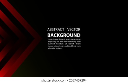 background geometric gradient abtrak shape red arrow gradient and black, with a simple and elegant style, for posters, banners, and others, vector design eps 10