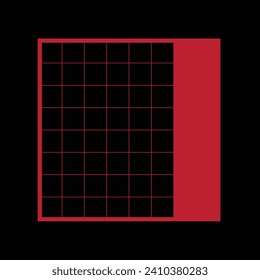 background geometric grid illustration vector red