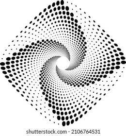 Background geometric hallftone texture spiral