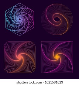 Background geometric line art abstract for layout design banner with text. Vector illustrate.