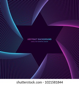 Background geometric line art abstract for layout design banner with text. Vector illustrate.