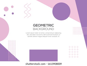 Background Geometric memphis template collections