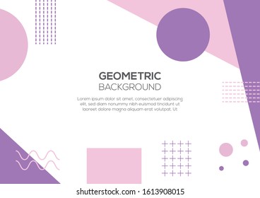 Background Geometric memphis template collections