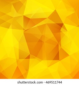 Background of geometric orange shapes. Yellow mosaic pattern. Vector EPS 10. Vector illustration