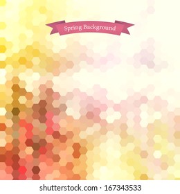 Background geometric pattern. Summer or spring theme. vector illustration