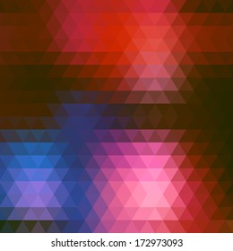 Background geometric pattern. Summer or spring theme. Geometric background with place for your text. Colorful mosaic banner. Retro pattern of geometric shapes. vector illustration 