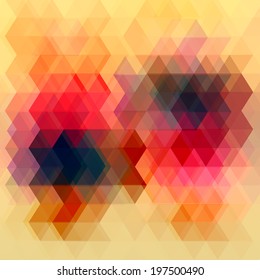 Background geometric pattern. Summer or spring theme. Colorful mosaic banner. Geometric background with place for your text. Abstract background for design 