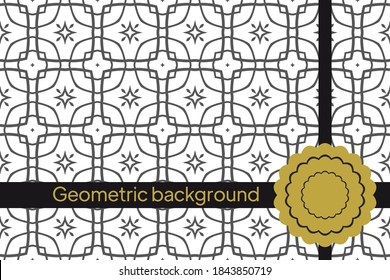 Background with geometric pattern. Vector illustration