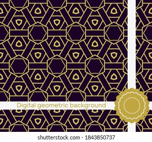 Background with geometric pattern. Vector illustration