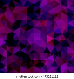 Background of geometric purple shapes. Abstract triangle geometrical background. Mosaic pattern. Vector EPS 10. Vector illustration