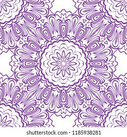 background, geometric seamless pattern with ornate lace frame