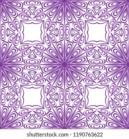 background, geometric seamless pattern with ornate lace frame